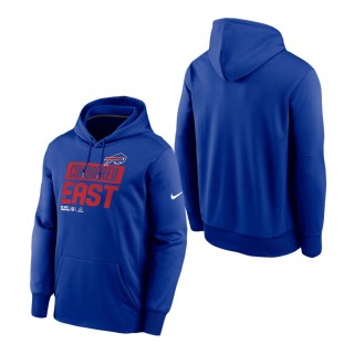 Men's Buffalo Bills Nike Royal 2022 AFC East Division Champions Locker Room Trophy Collection Pullover Hoodie