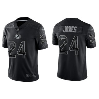 Byron Jones Miami Dolphins Black Reflective Limited Jersey