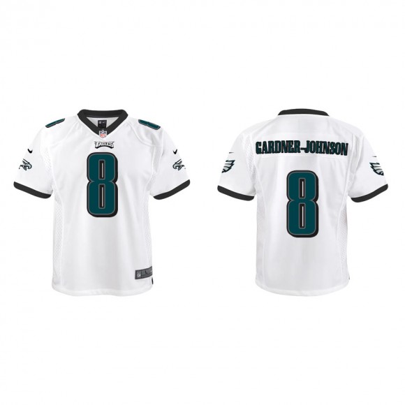 Youth C.J. Gardner-Johnson Eagles White Game Jersey