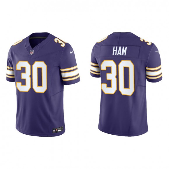 C.J. Ham Minnesota Vikings Purple Classic Vapor F.U.S.E. Limited Jersey