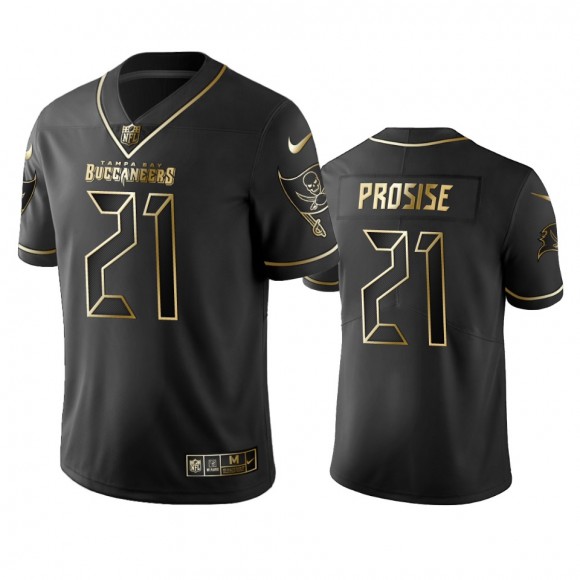 C.J. Prosise Buccaneers Black Golden Edition Vapor Limited Jersey