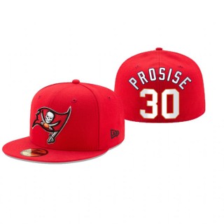 Tampa Bay Buccaneers C.J. Prosise Red Omaha 59FIFTY Fitted Hat