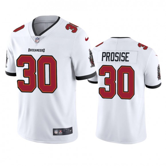 C.J. Prosise Tampa Bay Buccaneers White Vapor Limited Jersey