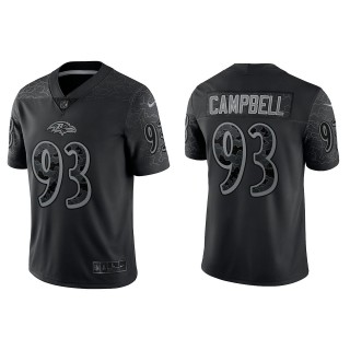 Calais Campbell Baltimore Ravens Black Reflective Limited Jersey