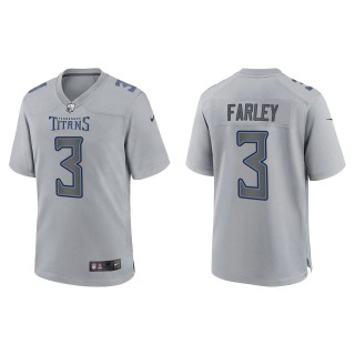 Caleb Farley Tennessee Titans Gray Atmosphere Fashion Game Jersey