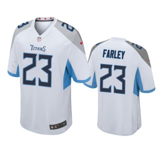 Tennessee Titans Caleb Farley White Game Jersey
