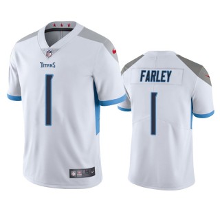 Tennessee Titans Caleb Farley White Vapor Limited Jersey