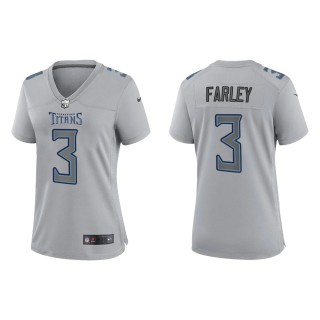 Caleb Farley Women's Tennessee Titans Gray Atmosphere Fashion Game Jersey