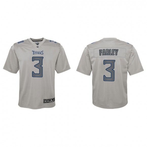 Caleb Farley Youth Tennessee Titans Gray Atmosphere Game Jersey