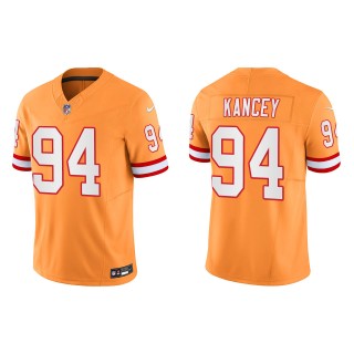 Calijah Kancey Tampa Bay Buccaneers Orange Throwback Vapor F.U.S.E. Limited Jersey