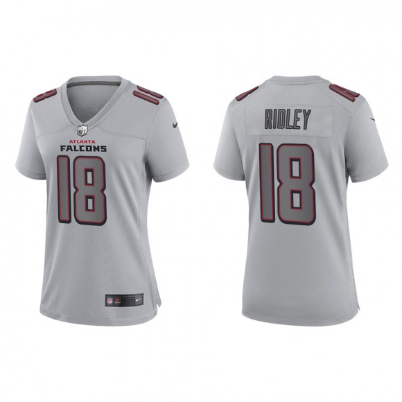 Calvin Ridley Women's Atlanta Falcons Gray Atmosphere Fashion Game Jersey