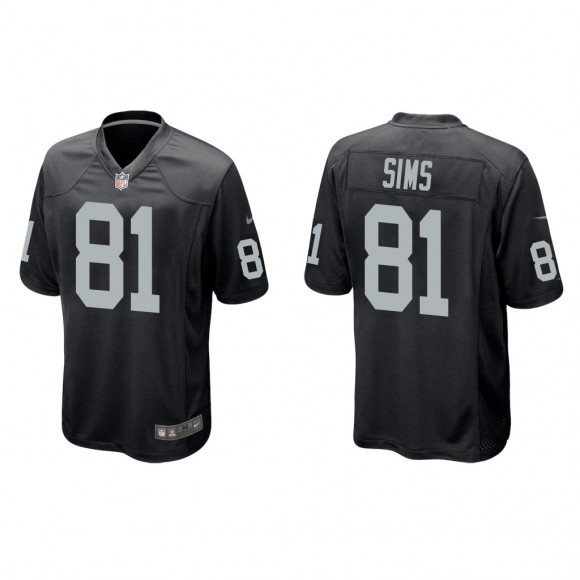 Cam Sims Black Game Jersey