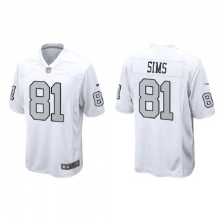 Cam Sims White Alternate Game Jersey