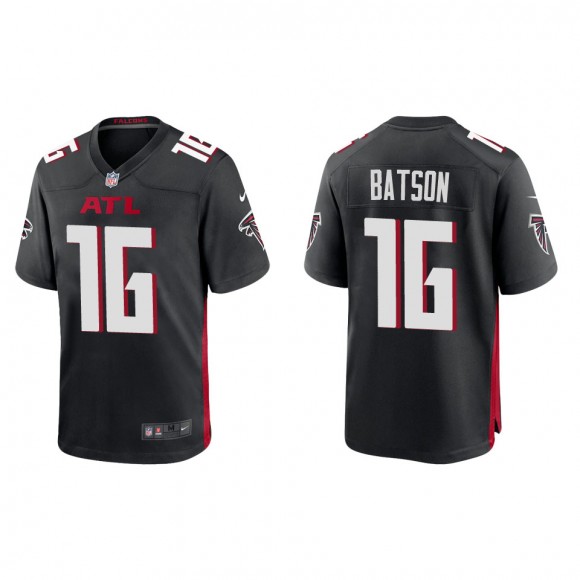 Men's Atlanta Falcons Cameron Batson Black Game Jersey