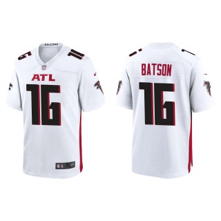 Men's Atlanta Falcons Cameron Batson White Game Jersey