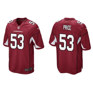 Men's Arizona Cardinals Billy Price Cardinal Game Jersey