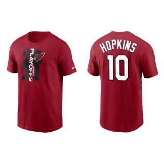 Men's Cardinals DeAndre Hopkins Cardinal 2021 NFL Playoffs T-Shirt