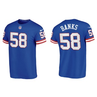 Carl Banks New York Giants Royal Classic T-Shirt