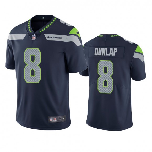 Carlos Dunlap Seattle Seahawks Navy Vapor Limited Jersey