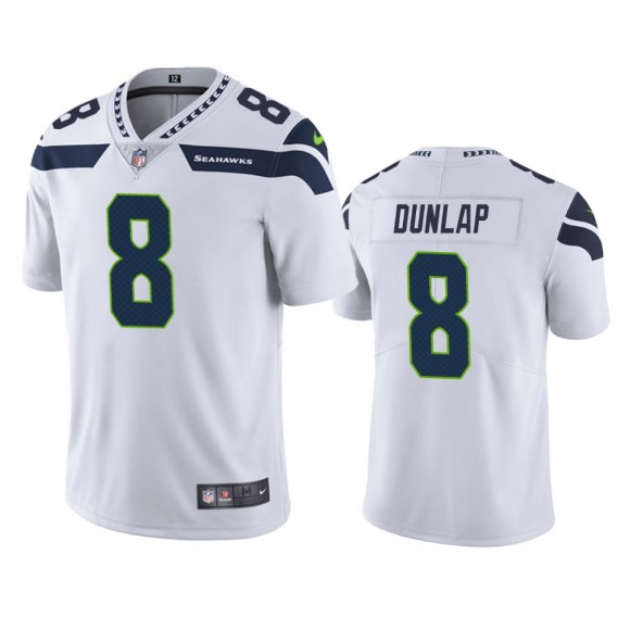 Carlos Dunlap Seattle Seahawks White Vapor Limited Jersey