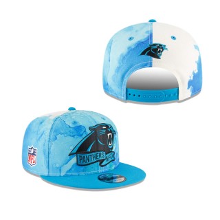 Men's Carolina Panthers Blue 2022 Sideline 9FIFTY Ink Dye Snapback Hat