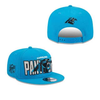 Men's Carolina Panthers Blue 2023 NFL Draft 9FIFTY Snapback Adjustable Hat