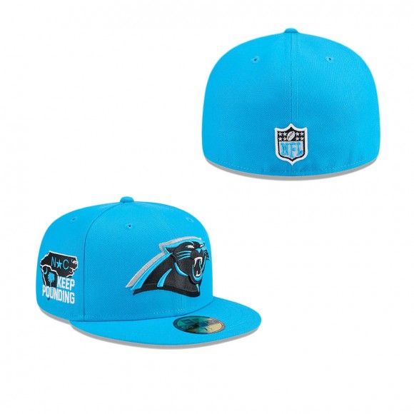 Carolina Panthers Blue 2024 NFL Draft 59FIFTY Fitted Hat