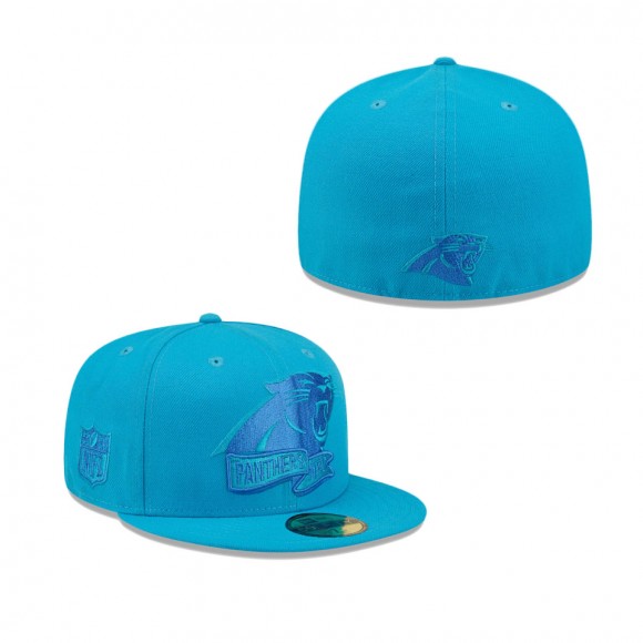 Men's Carolina Panthers Blue Tonal 2022 Sideline 59FIFTY Fitted Hat