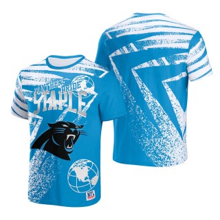 Men's Carolina Panthers NFL x Staple Blue All Over Print T-Shirt