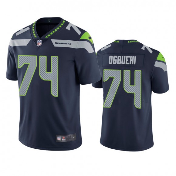 Cedric Ogbuehi Seattle Seahawks Navy Vapor Limited Jersey