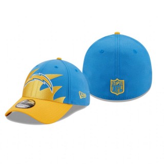 Los Angeles Chargers Powder Blue Gold Surge 39THIRTY Flex Hat