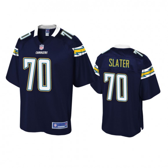 Los Angeles Chargers Rashawn Slater Navy Pro Line Jersey - Men's