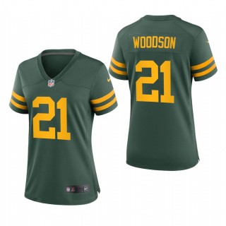 Women Packers Charles Woodson Throwback Jersey Green Alternate Game