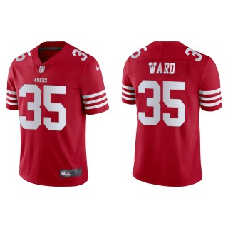 Men's San Francisco 49ers Charvarius Ward Scarlet Vapor Limited Jersey