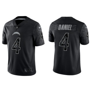 Chase Daniel Los Angeles Chargers Black Reflective Limited Jersey
