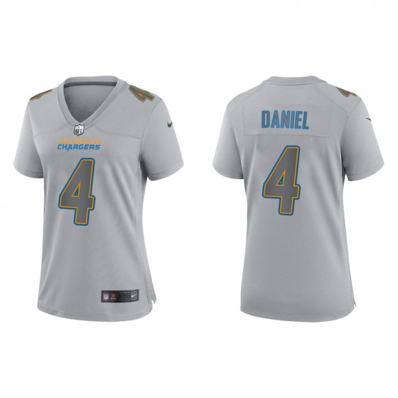 Chase Daniel Women's Los Angeles Chargers Gray Atmosphere Fashion Game Jersey