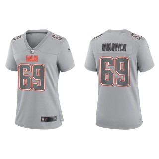 Chase Winovich Women's Cleveland Browns Gray Atmosphere Fashion Game Jersey