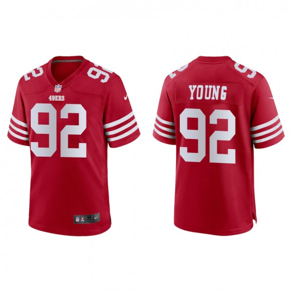 49ers Chase Young Scarlet Game Jersey