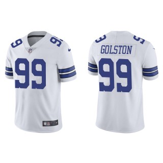 Men's Dallas Cowboys Chauncey Golston White Vapor Limited Jersey