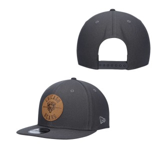 Men's Chicago Bears New Era Charcoal Camden 9FIFTY Snapback Hat
