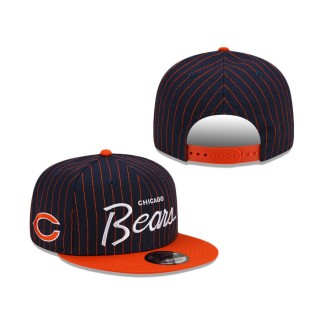 Chicago Bears Pinstripe 9FIFTY Snapback Hat
