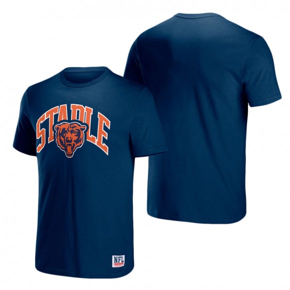 Men's Chicago Bears NFL x Staple Navy Logo Lockup T-Shirt