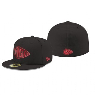 Kansas City Chiefs Black Omaha Kingdom 59FIFTY Fitted Hat