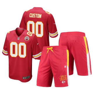 Kansas City Chiefs Custom Red Game Shorts Jersey