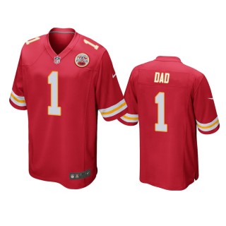 Kansas City Chiefs Dad Red 2021 Fathers Day Game Jersey