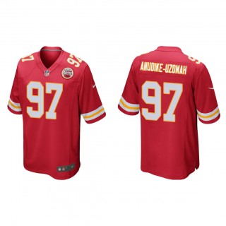 Felix Anudike-Uzomah Red 2023 NFL Draft Game Jersey