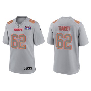 Chiefs Joe Thuney Gray Super Bowl LVIII Atmosphere Fashion Game Jersey