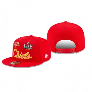 Kansas City Chiefs Red Super Bowl Retro Script 9FIFTY Hat