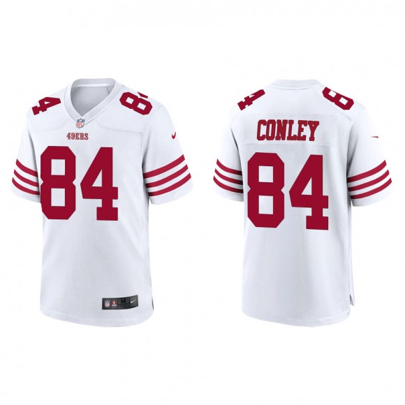 49ers Chris Conley White Game Jersey