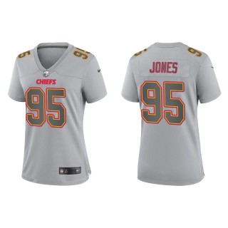 Chris Jones Women's Kansas City Chiefs Gray Atmosphere Fashion Game Jersey